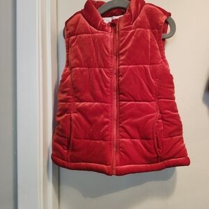 Kids Red Puffer Vest